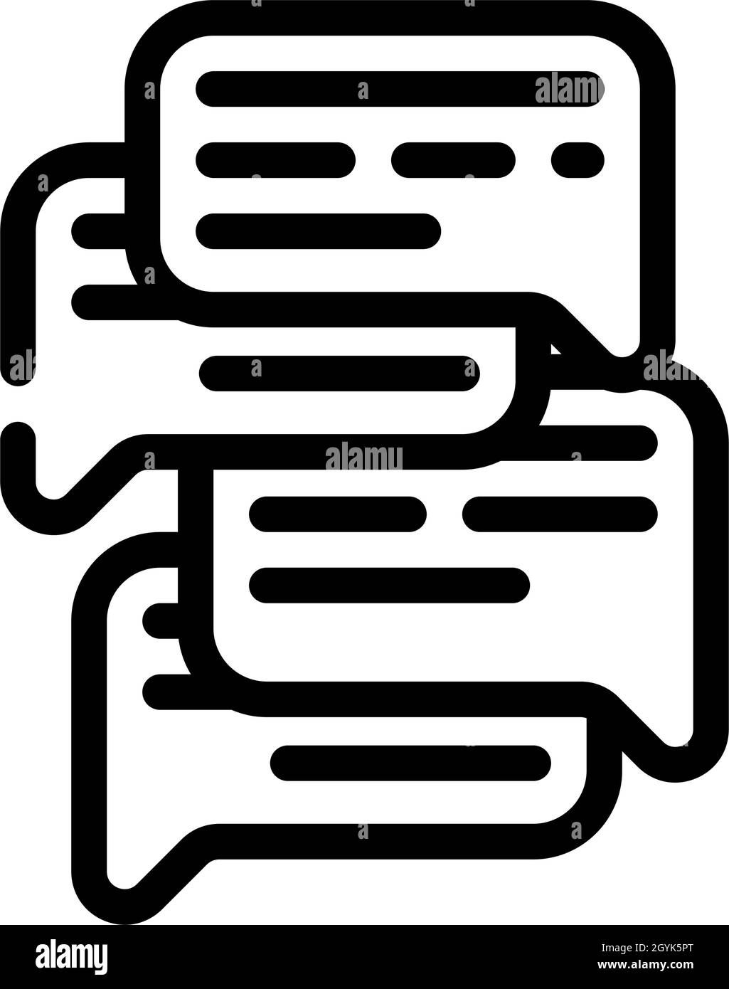 talk and discuss line icon vector illustration Stock Vector Image & Art