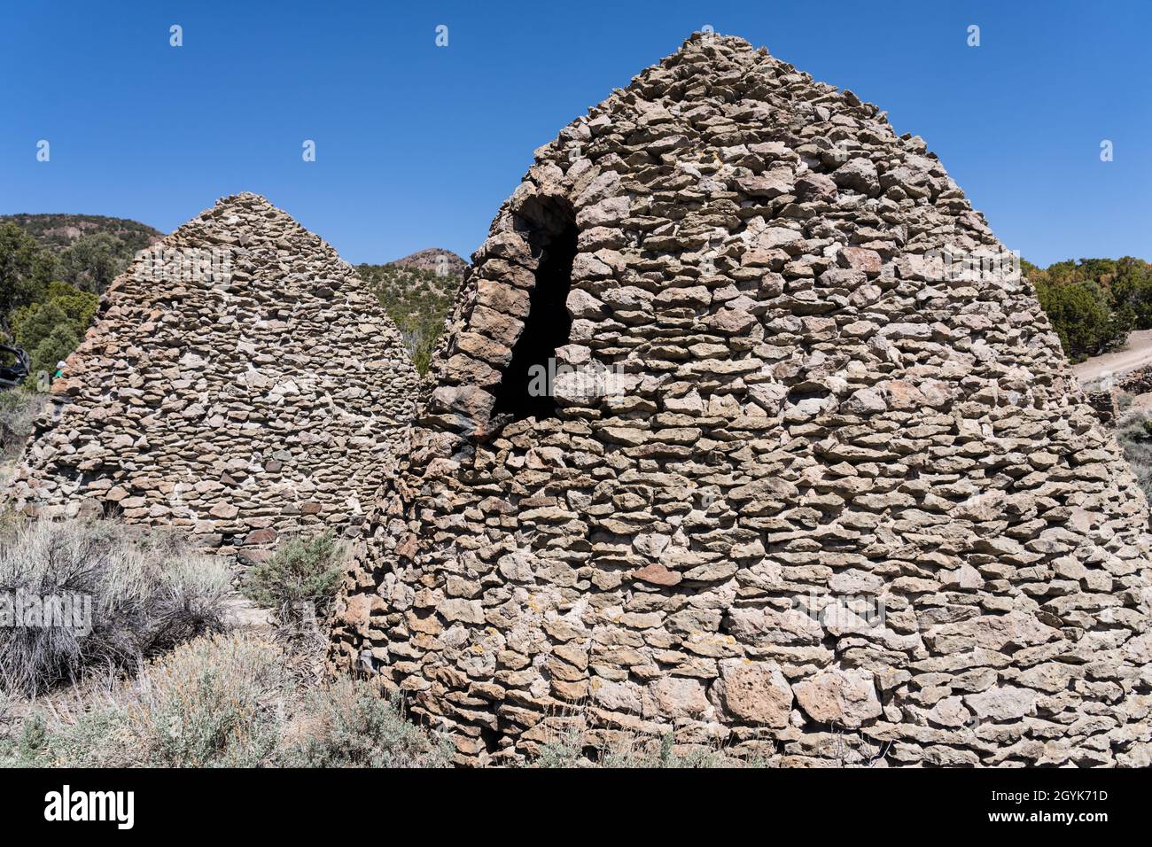 The Frisco Charcoal Kilns were built between 1877 and 1880 to produce
