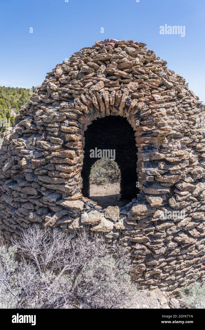 The Frisco Charcoal Kilns were built between 1877 and 1880 to produce