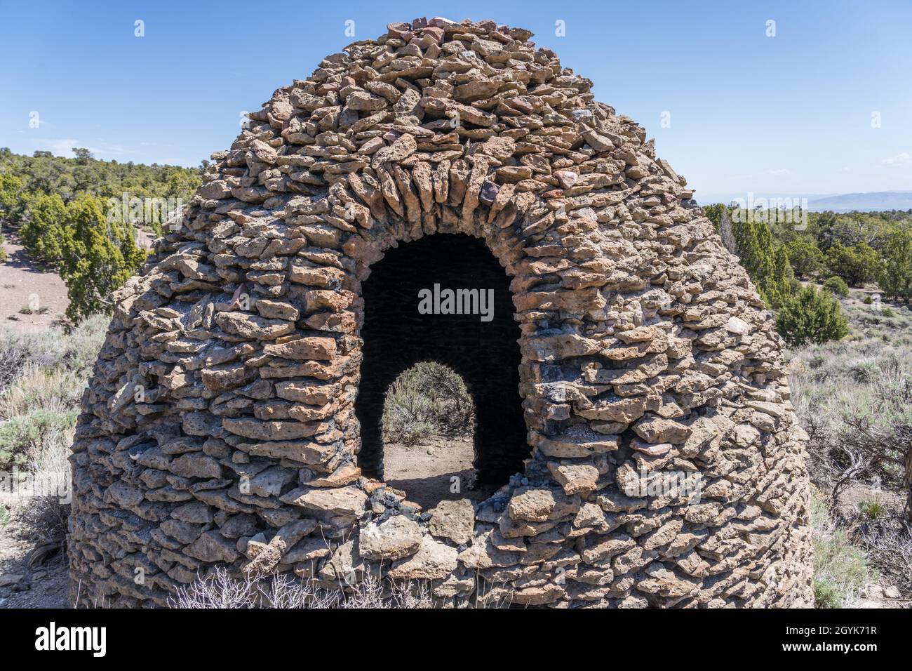 The Frisco Charcoal Kilns were built between 1877 and 1880 to produce