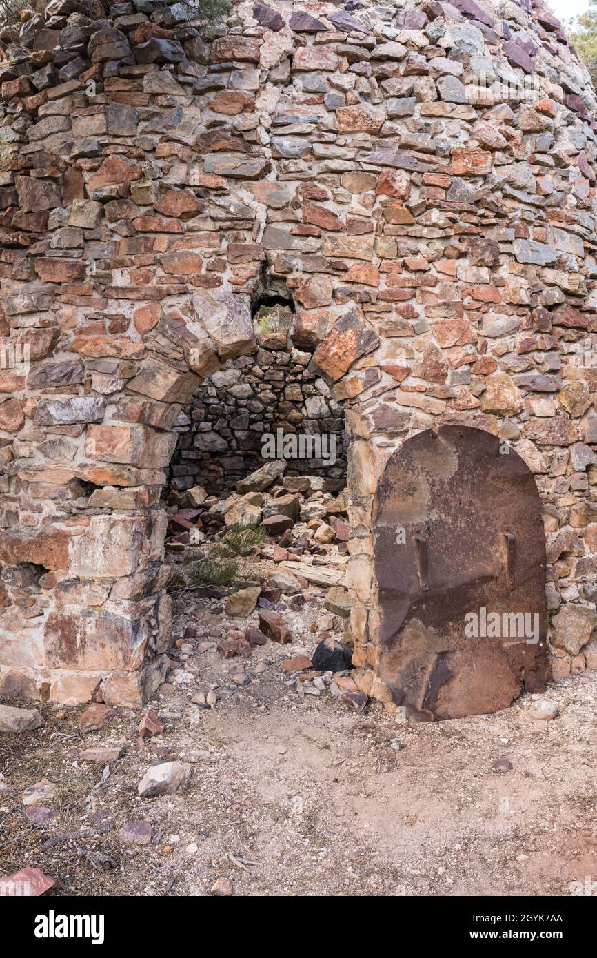 The Frisco Charcoal Kilns were built between 1877 and 1880 to produce