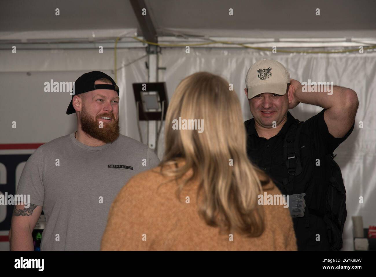 Medal of Honor recipients Army Sgt. 1st Class Leroy Arthur Petry, left, and  Marine Corps Sgt.