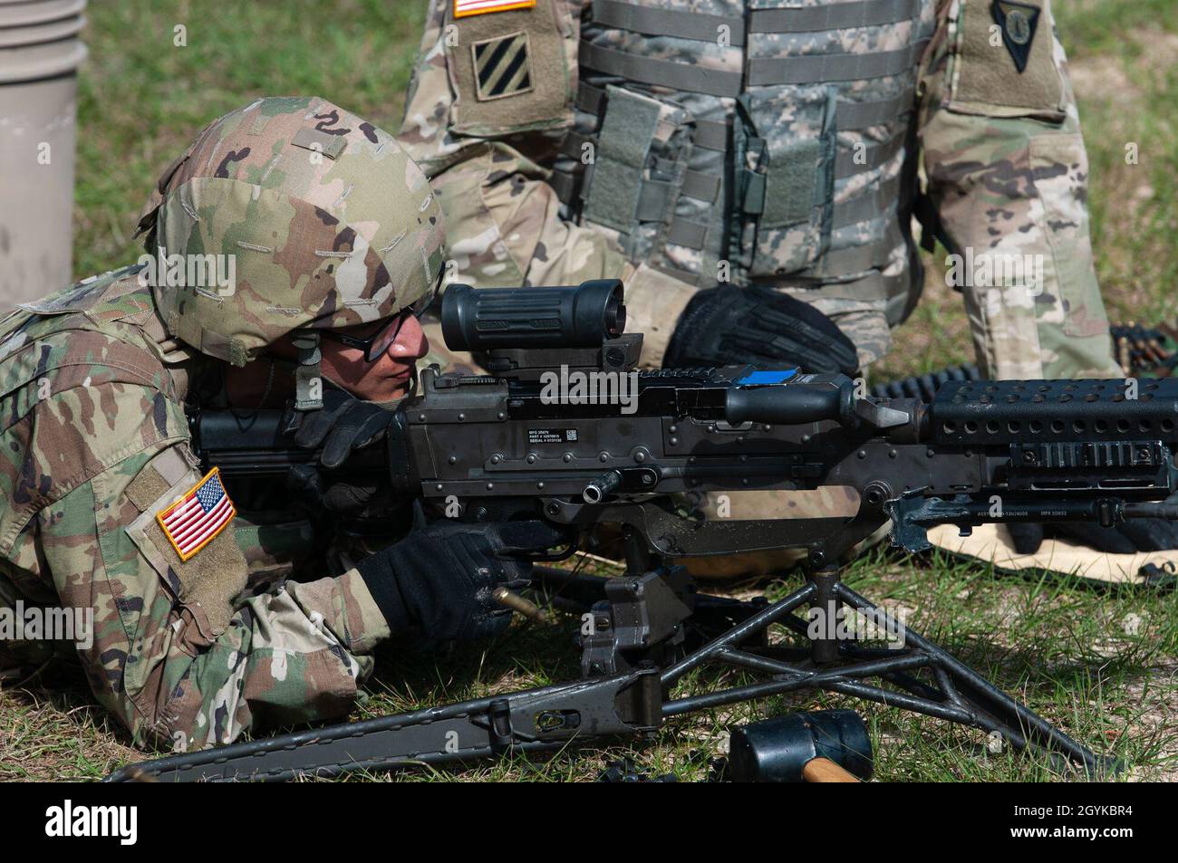 Army National Guardsman, Spc. Joel Sanders, an automated