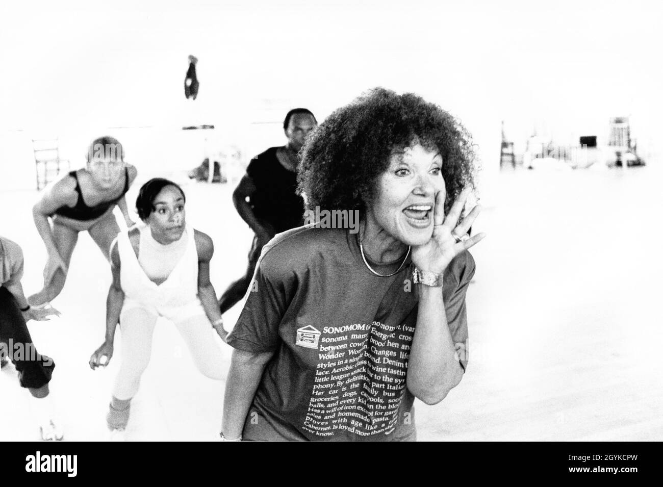 Cleo Laine rehearsing at the London Studio Centre prior to appearing at the 1987 Edinburgh Festival Stock Photo