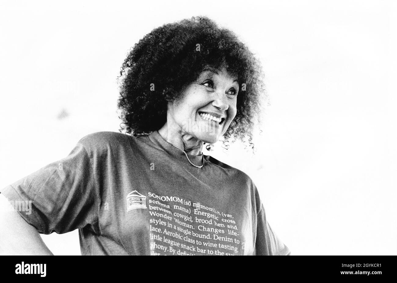 Cleo Laine rehearsing at the London Studio Centre prior to appearing at the 1987 Edinburgh Festival Stock Photo