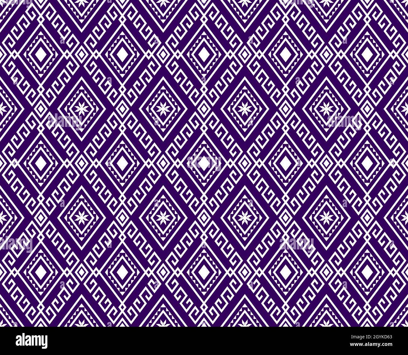 Magenta Turquoise Tribal or Native Seamless Pattern on Purple Background in  Symmetry Rhombus Geometric Bohemian Style for Clothing or Apparel,Embroide  Stock Vector Image & Art - Alamy