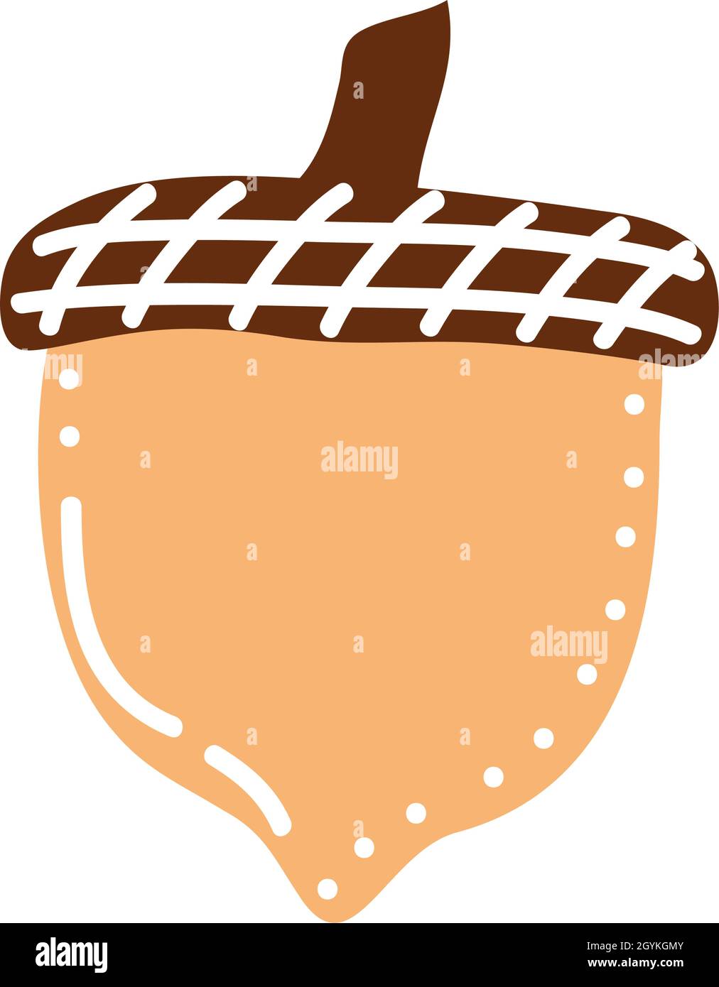 acorn autumn seed seasonal icon Stock Vector Image & Art - Alamy