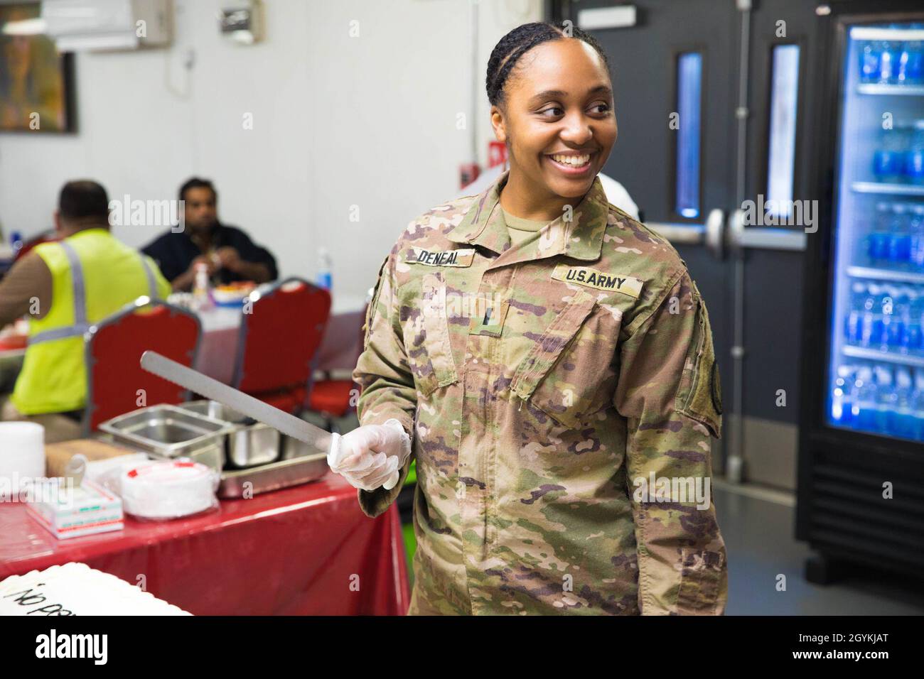 U.S. Army 1st Lt. Bethany Deneal, executive officer with Combined Joint