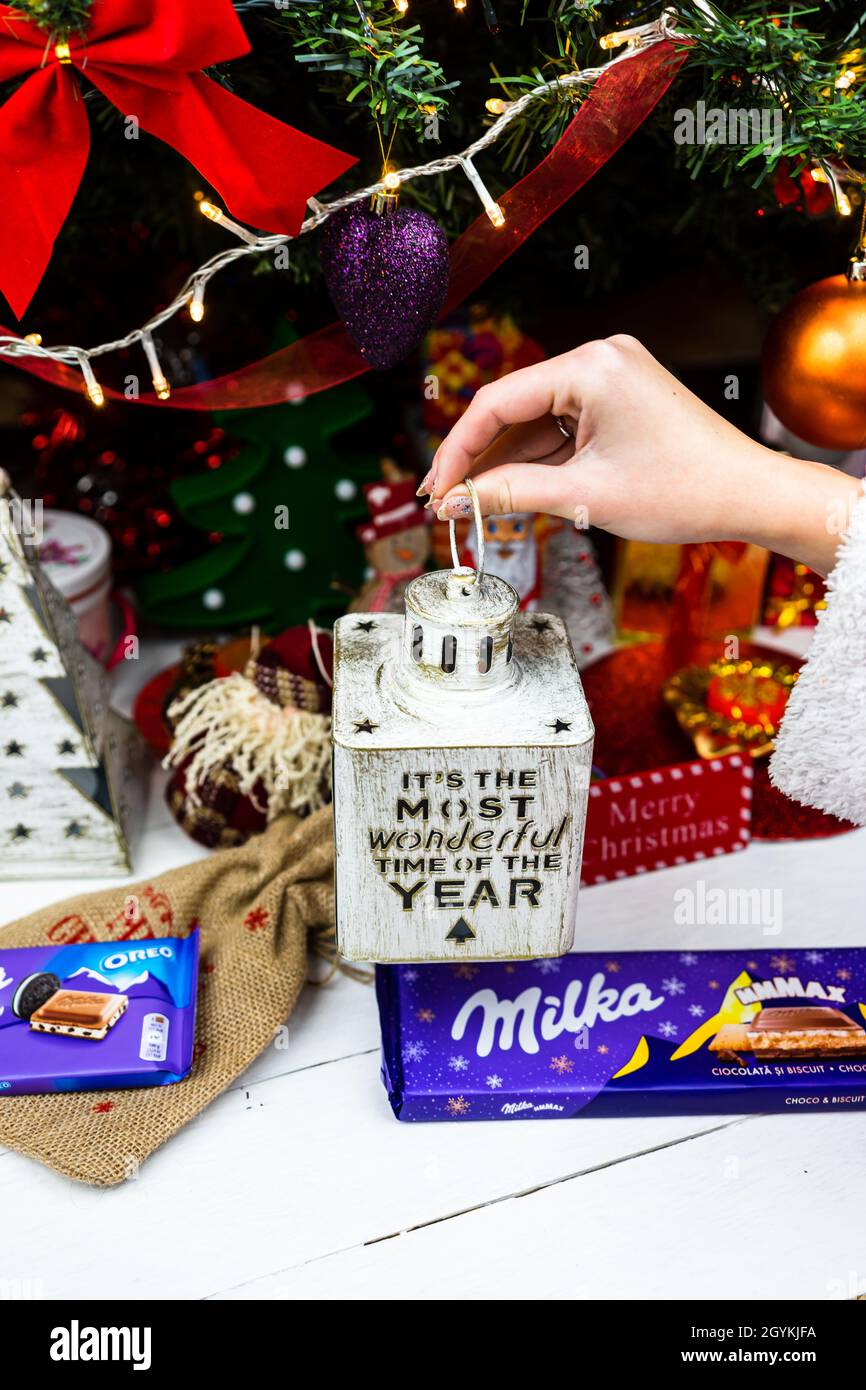 Where To Donate For Christmas 2022 Bucharest, Romania - Sep 01, 2021: The Sweets Under Christmas Tree.  Christmas Decorations Concept In Bucharest ,Romania, 2022 Stock Photo -  Alamy