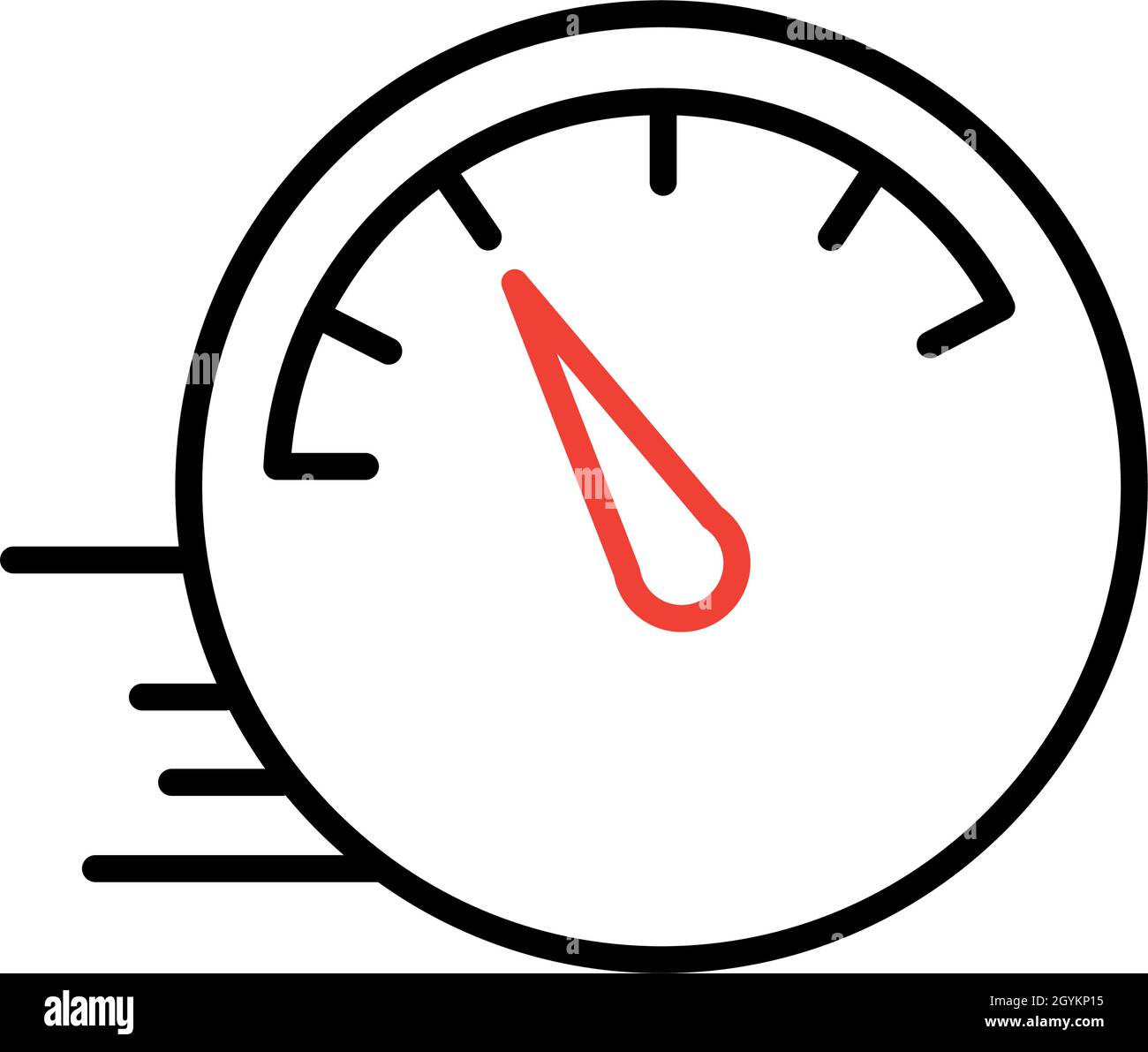 speedometer measure line style icon Stock Vector Image & Art - Alamy