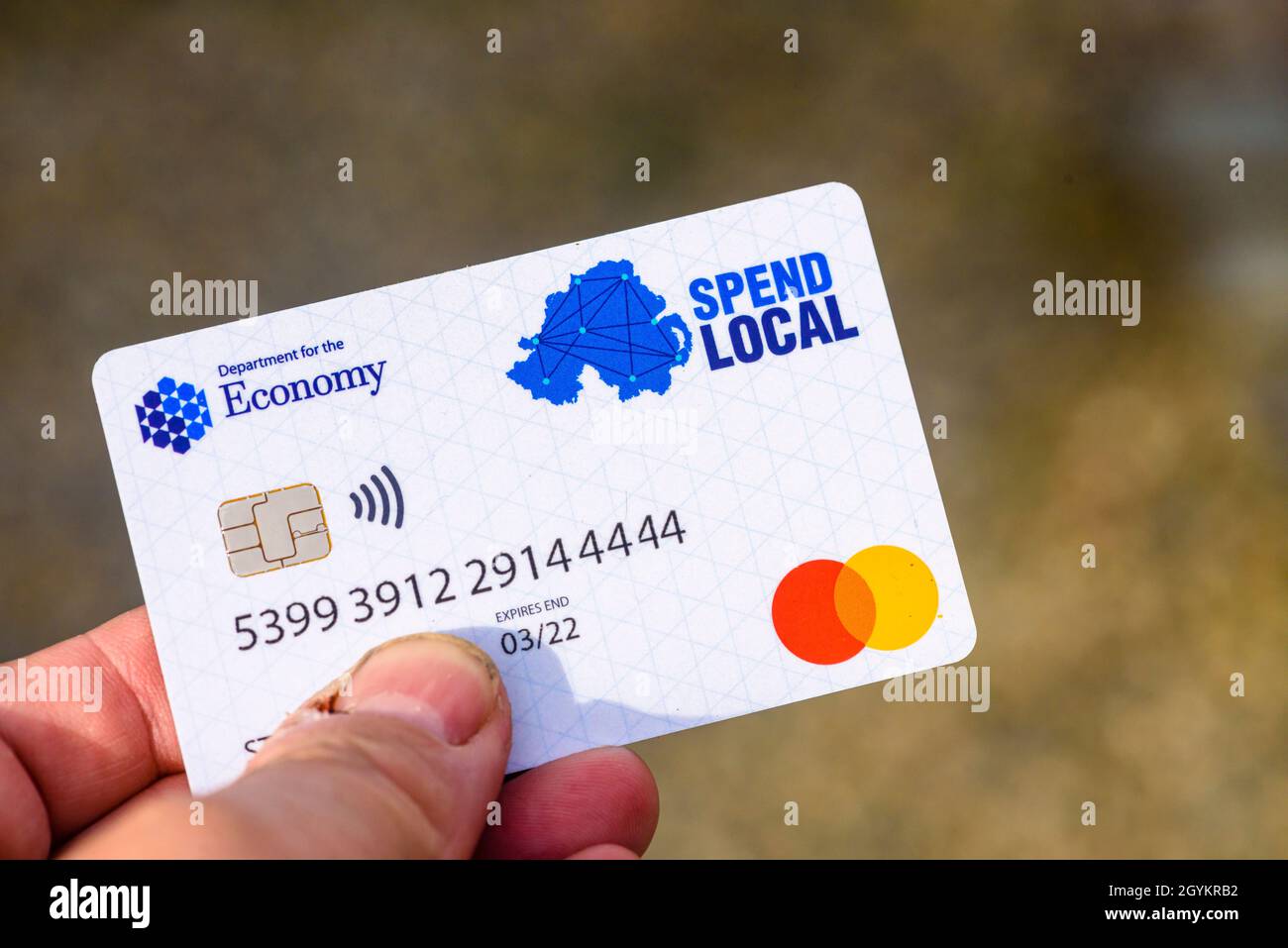 Spend Local cards issued to Northern Ireland citizens in order to