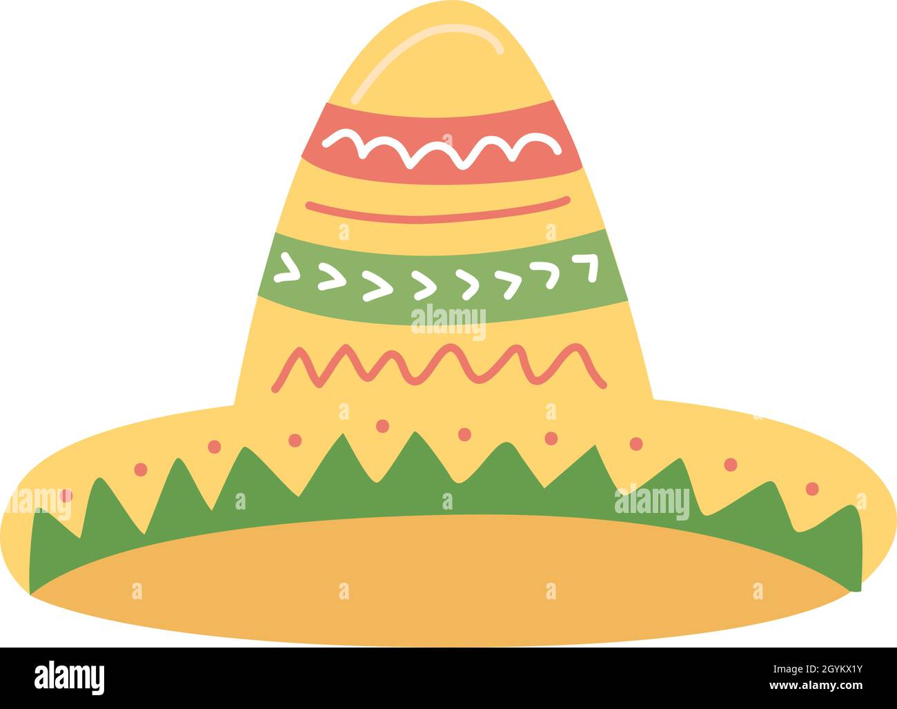 mexican mariachi hat decorative icon Stock Vector Image & Art - Alamy