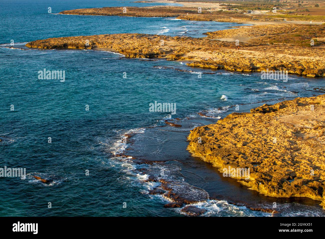 Rocky beaches in the Mediterranean in Israel Stock Photo - Alamy