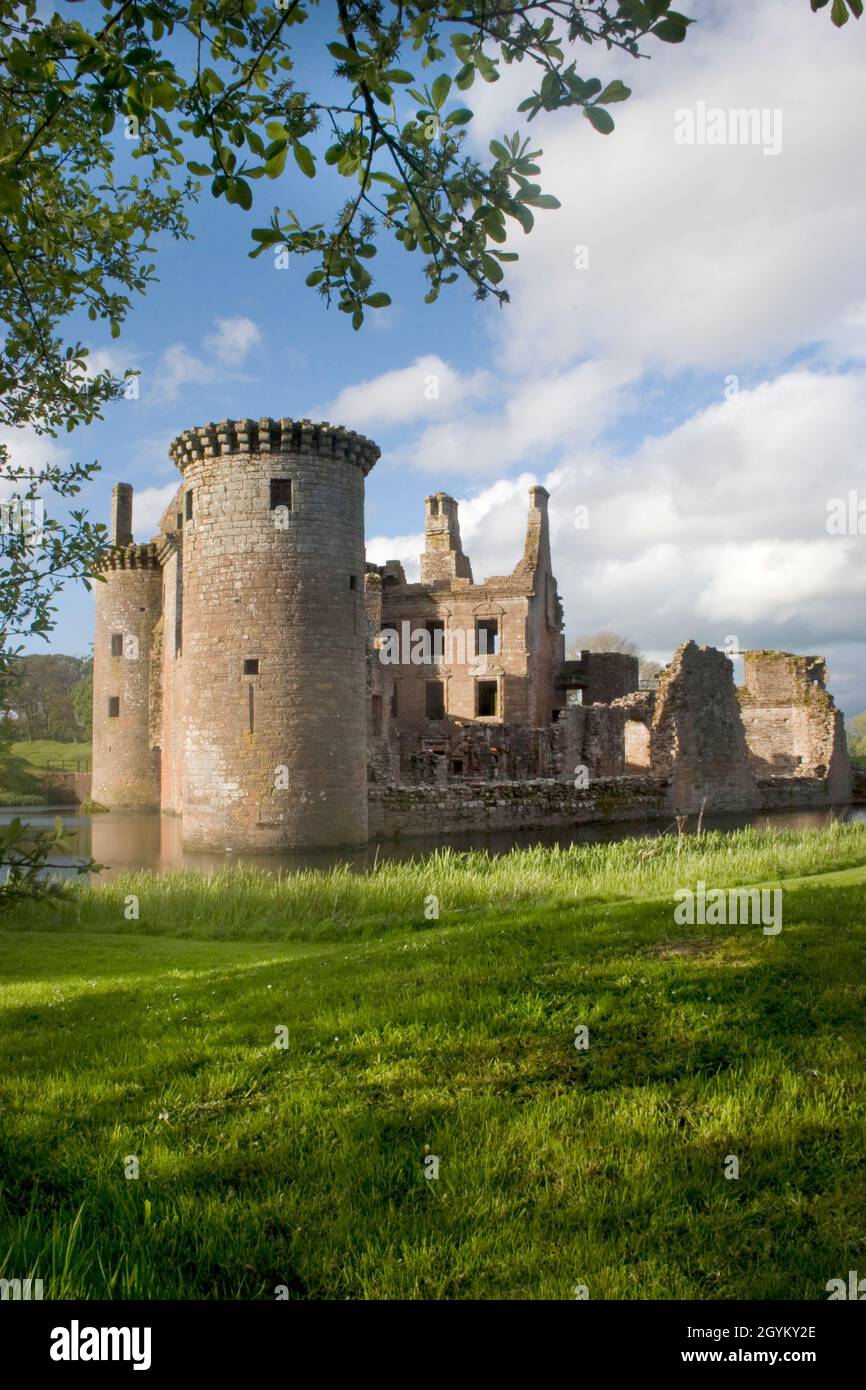 Caerlaverock Castle, Dumfries & Galloway, Scotland Stock Photo