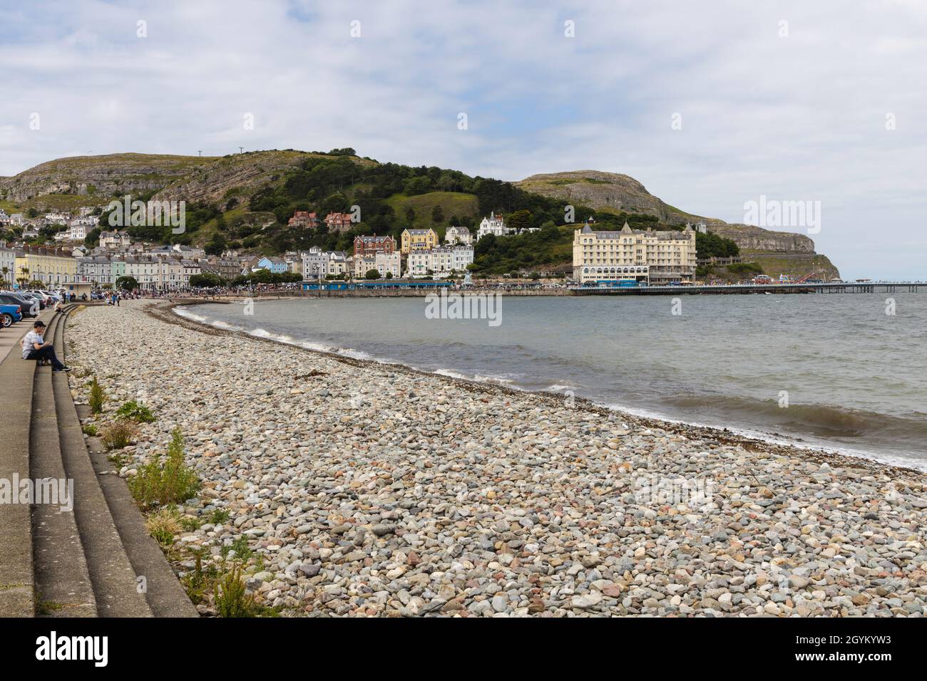 Llandudno Seafront in Conwy north Wales Stock Photo Alamy