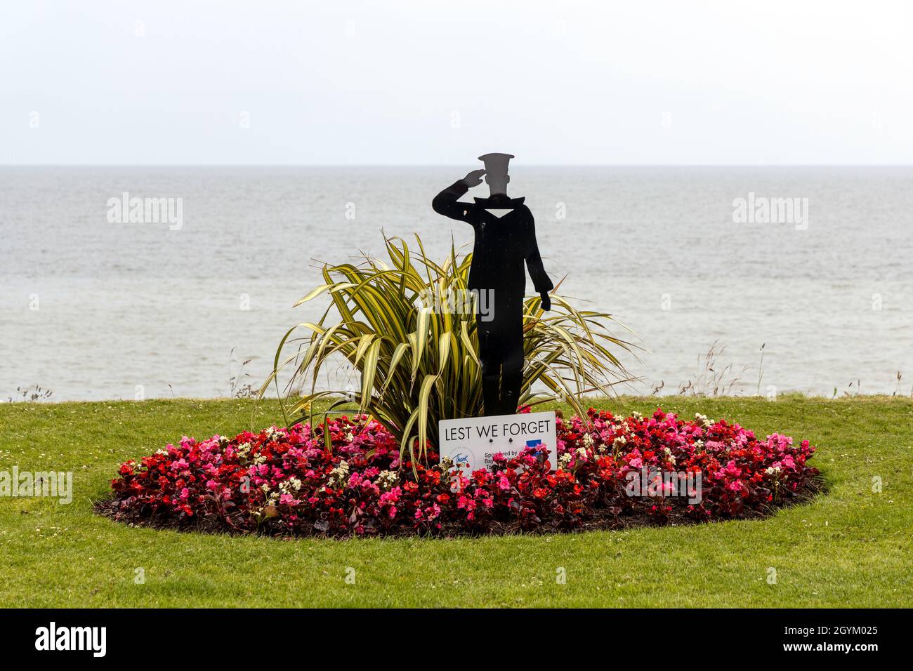 Memorial to Work;d Wars in Colwyn Bay north Wales Stock Photo