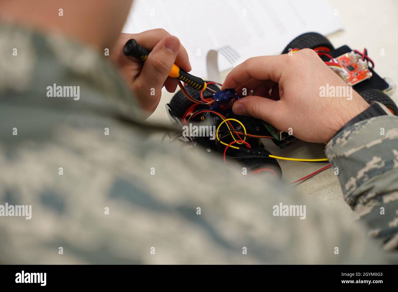 U.S. Air Force Airman Larry Wallace II, 336th Training Squadron student ...