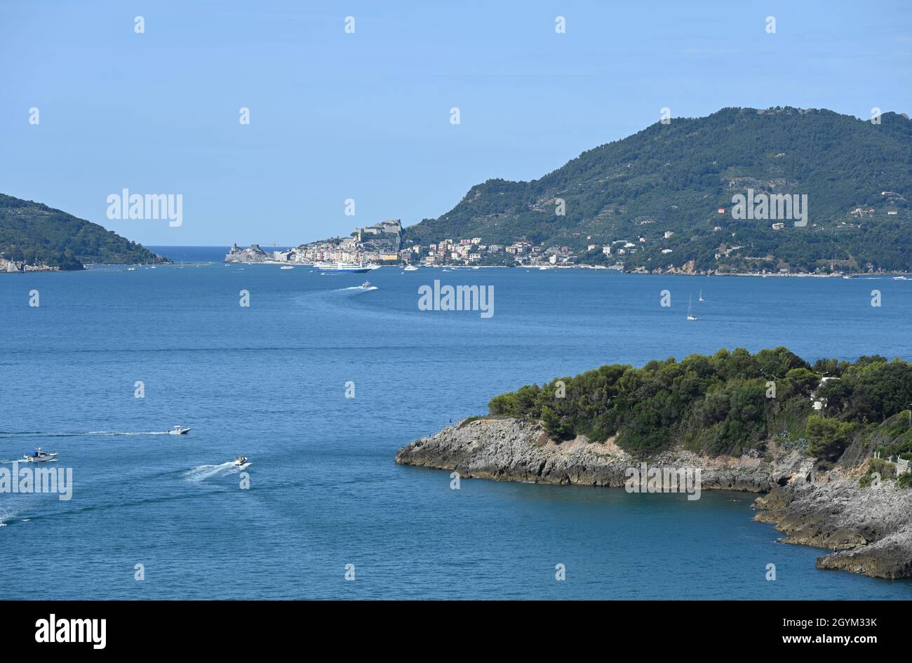 Promontory of Maralunga di Lerici and the Gulf of Poets Stock Photo - Alamy