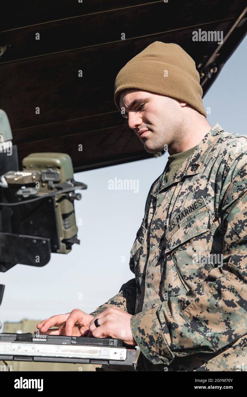 U.S. Marine Corps Cpl. Cody Parker, Satellite Transmissions System