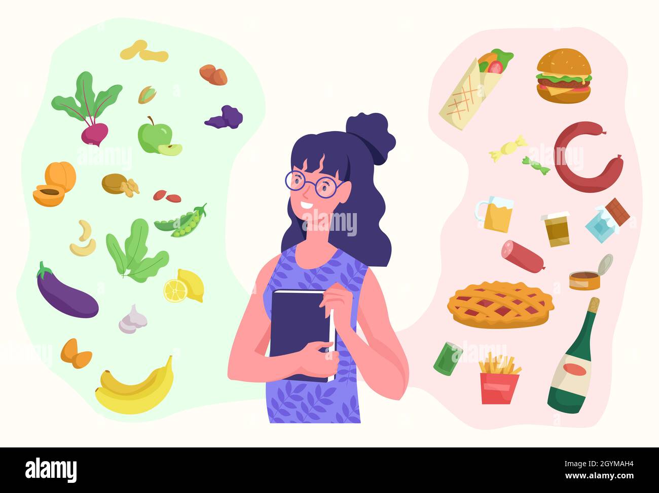Good vs bad food hi-res stock photography and images - Alamy