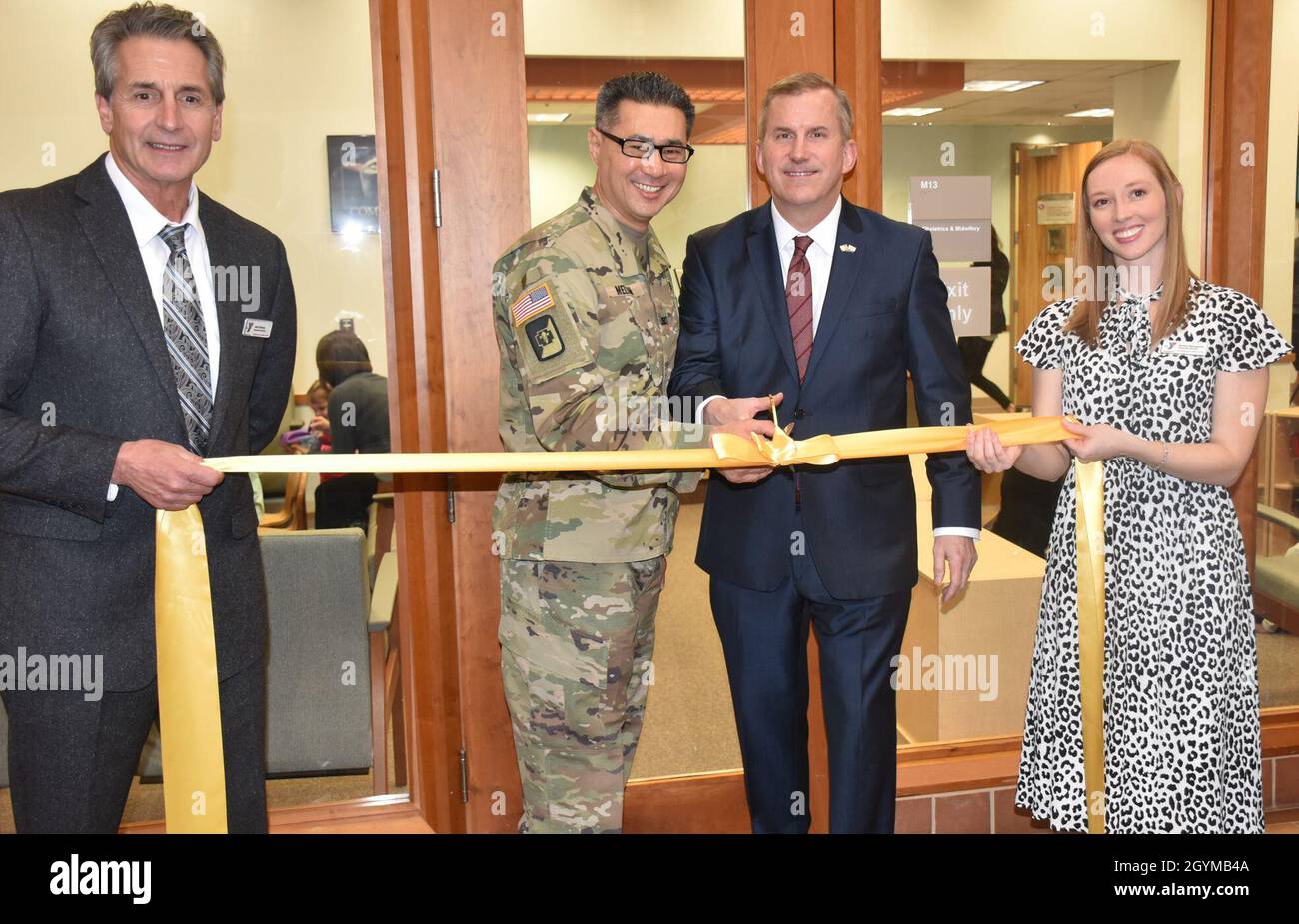 The Womack Army Medical Center Commander, Col. John Melton and Charlie