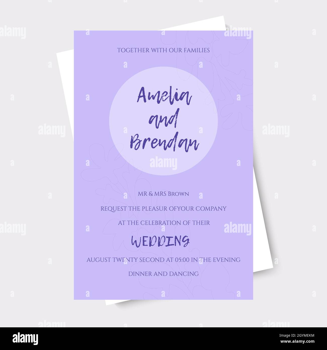 Lavender Bridal Bouquet Stock Vector Images Alamy