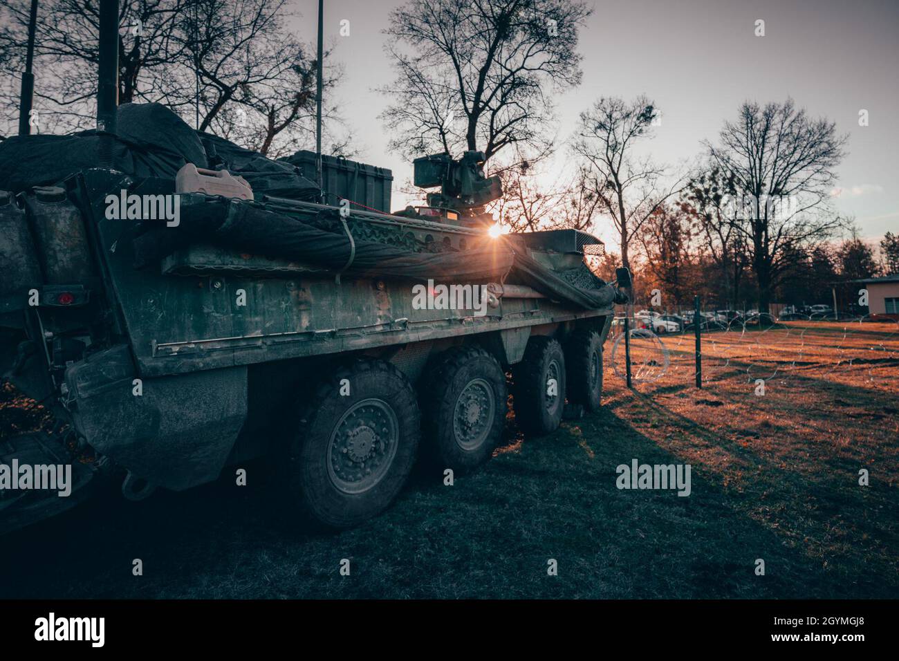 Stryker Command Post A Stryker Infantry Carrier Vehicle, belonging to 3rd Squadron, 2d ...