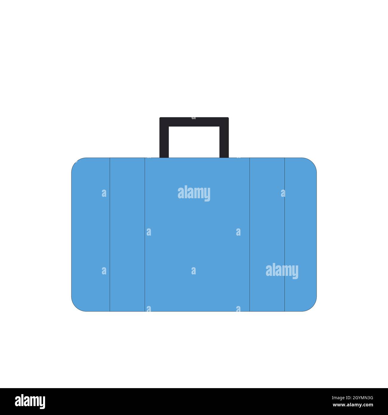Travel bag icon. Filled line vector illustration Stock Vector Image ...