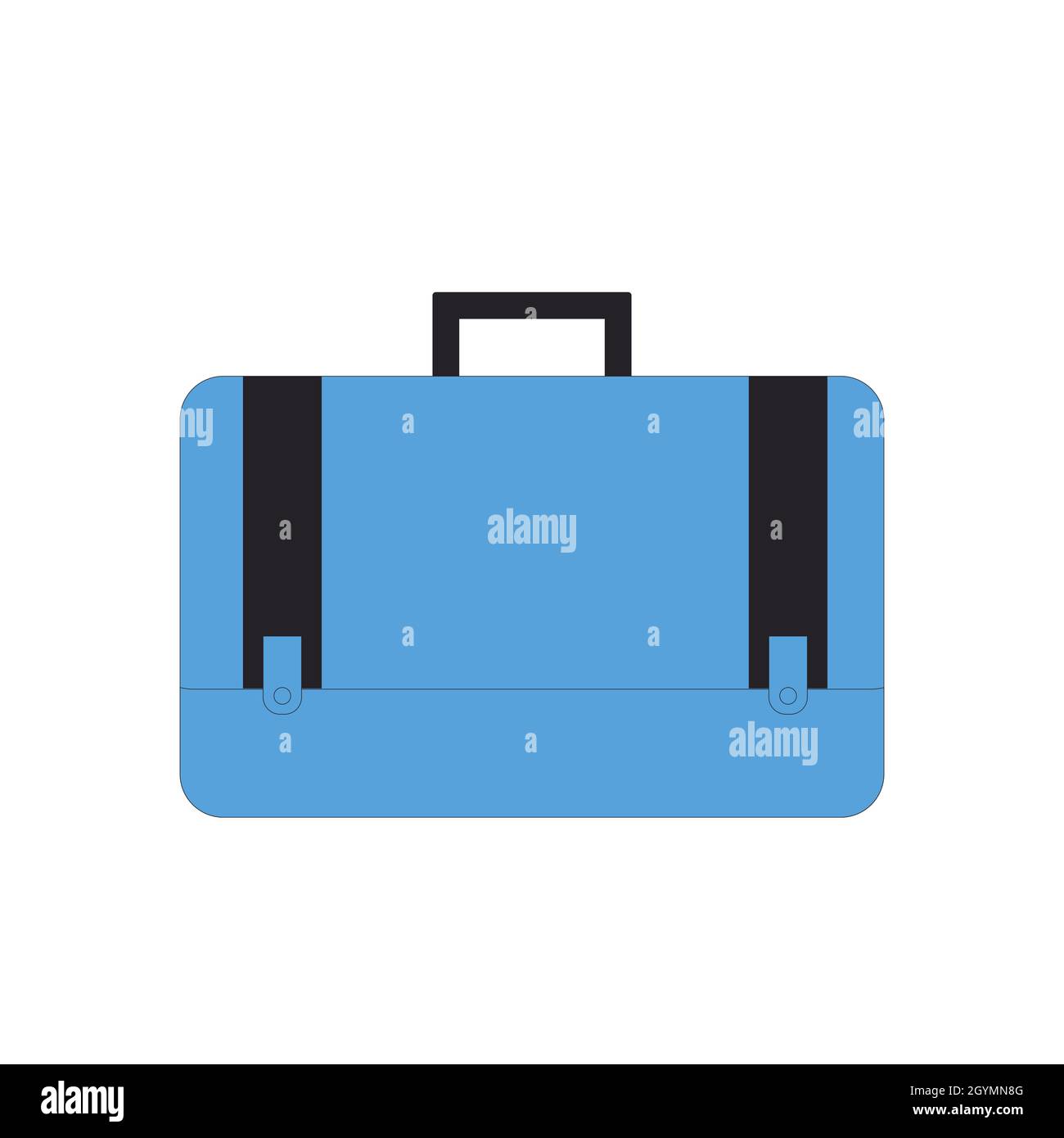 Travel bag icon. Filled line vector illustration Stock Vector Image ...