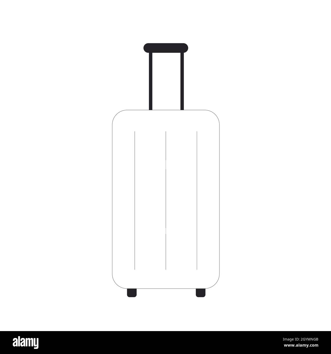 Suitcase icon. Filled line vector illustration Stock Vector Image & Art ...