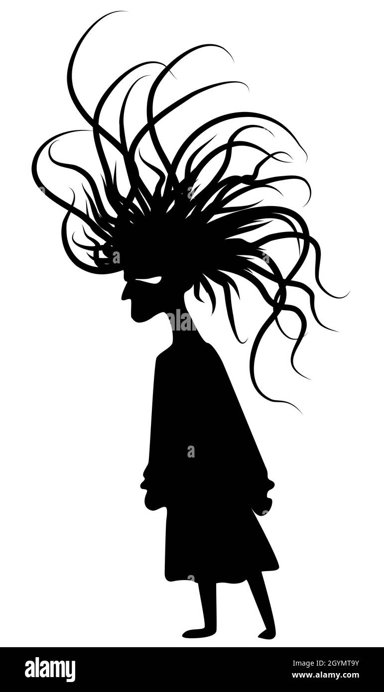 Hairstyle woman bad hair side walking figure silhouette funny cartoon black, vector illustration, vertical, over white, isolated Stock Vector Image & Art - Alamy Hairstyle woman bad hair side walking figure silhouette funny cartoon black, vector illustration, vertical, over white, isolated Stock Vector Image & Art - Alamy