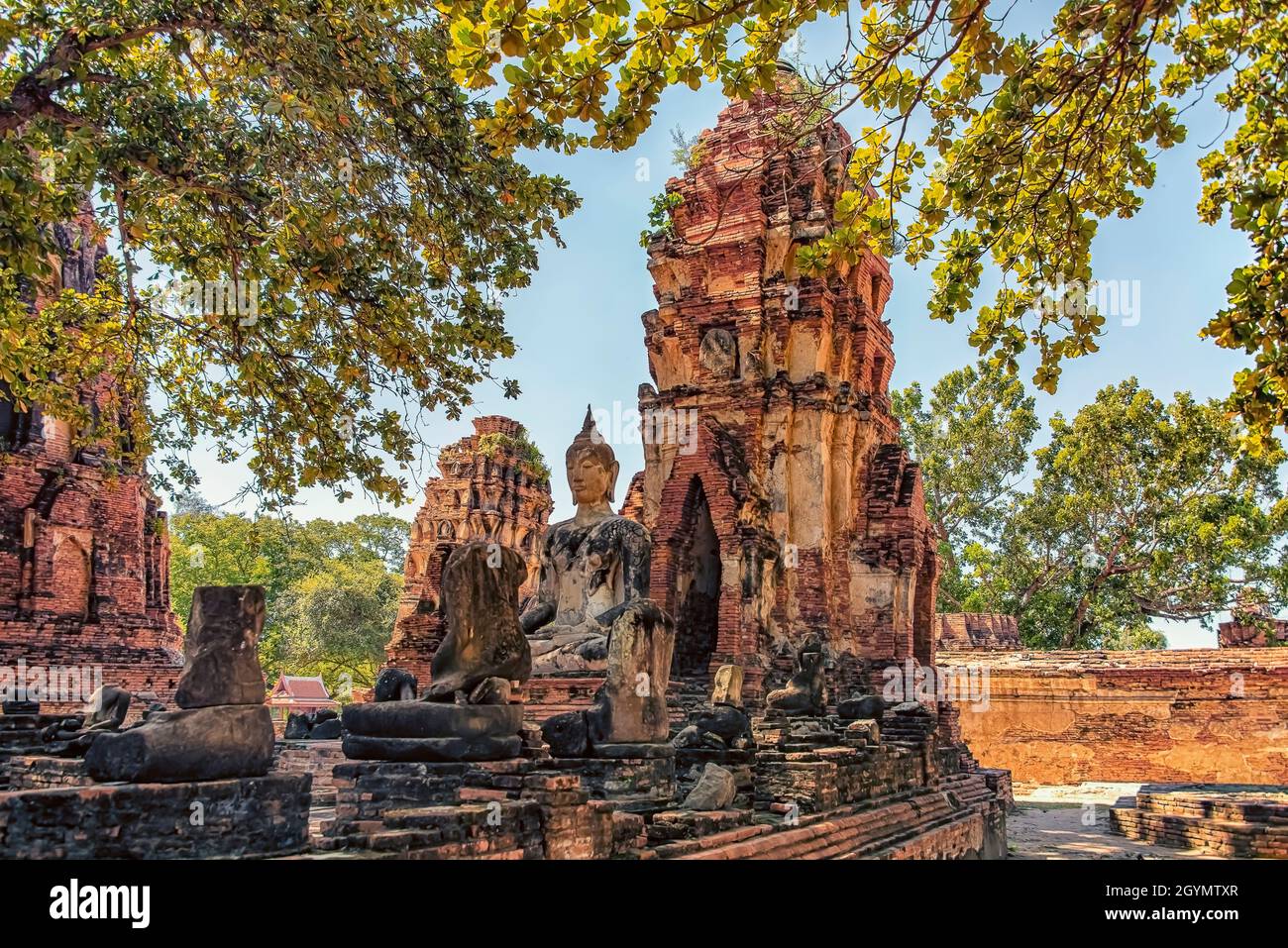 Wat Mahathat temple in Ayutthaya Stock Photo