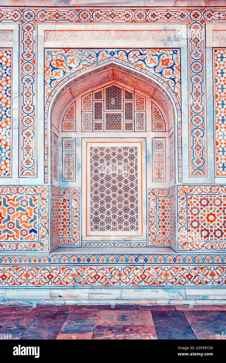 Tomb of Itimad-Ud-Daulah in Agra, India Stock Photo