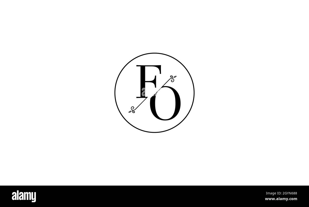 LETTERS FO LOGO DESIGN WITH NEGATIVE SPACE EFFECT FOR ILLUSTRATION USE Stock Vector