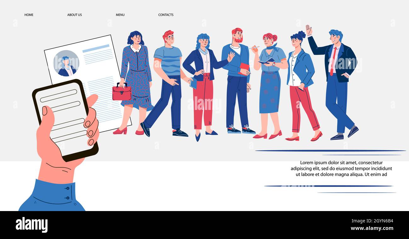 Online employment agency Stock Vector Images - Page 2 - Alamy