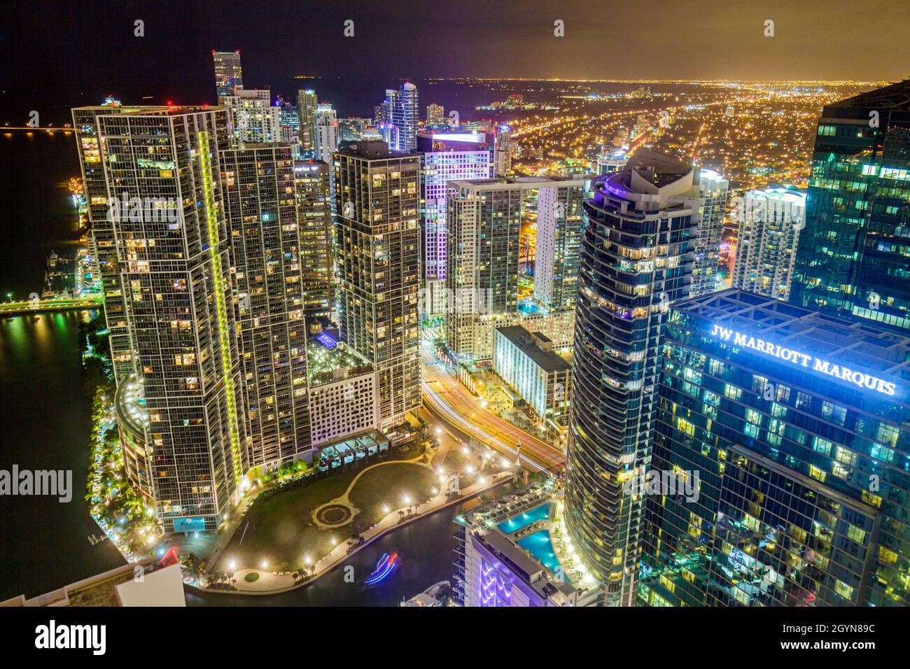 Aerial brickell tour hires stock photography and images Alamy