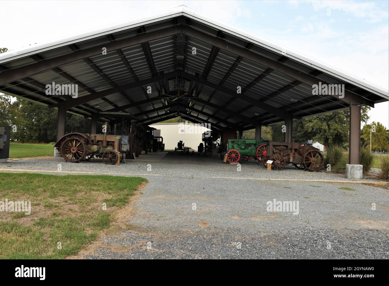 The Antique tractor collection at the Arkansas Plantation Agriculture