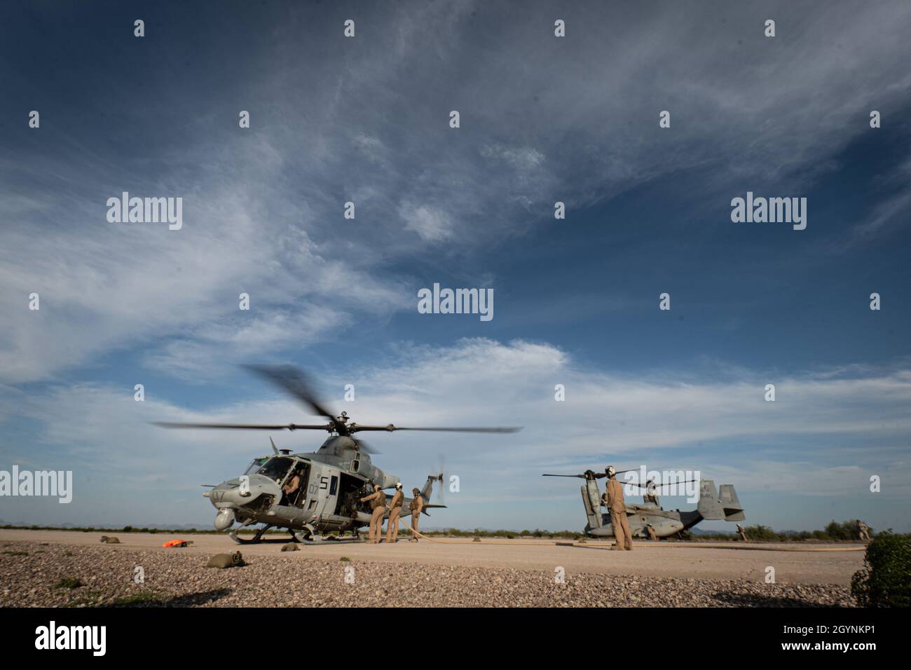 U.S. Marines assigned to Marine Aviation Weapons and Tactics Squadron