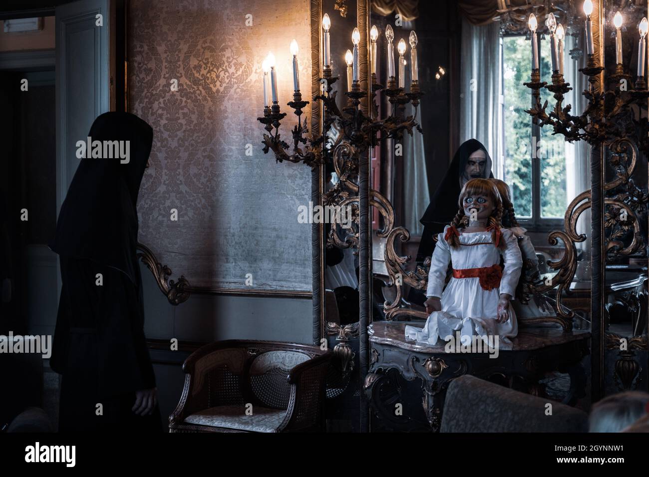 SAN POLO DI PIAVE, ITALY - Jul 17, 2021: A dark scary horror scene with  haunted dolls and nuns for the Dark Fest in San Polo di Piave, Italy Stock  Photo - Alamy