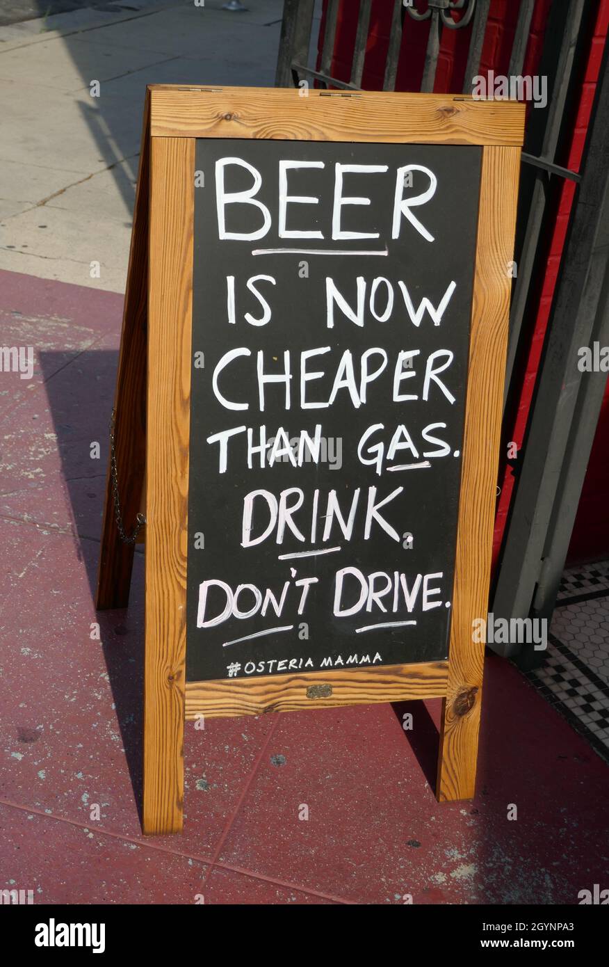 Beer is cheaper than gas hires stock photography and images Alamy