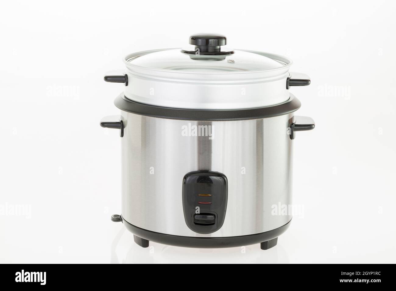 Electric Rice Cooker Isolated On A White Background Stock Photo - Alamy