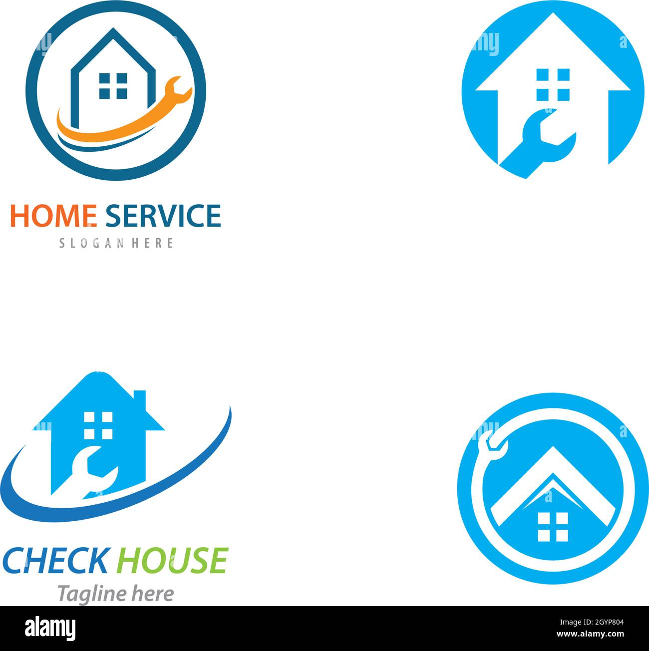 Home repair logo vector template Stock Vector