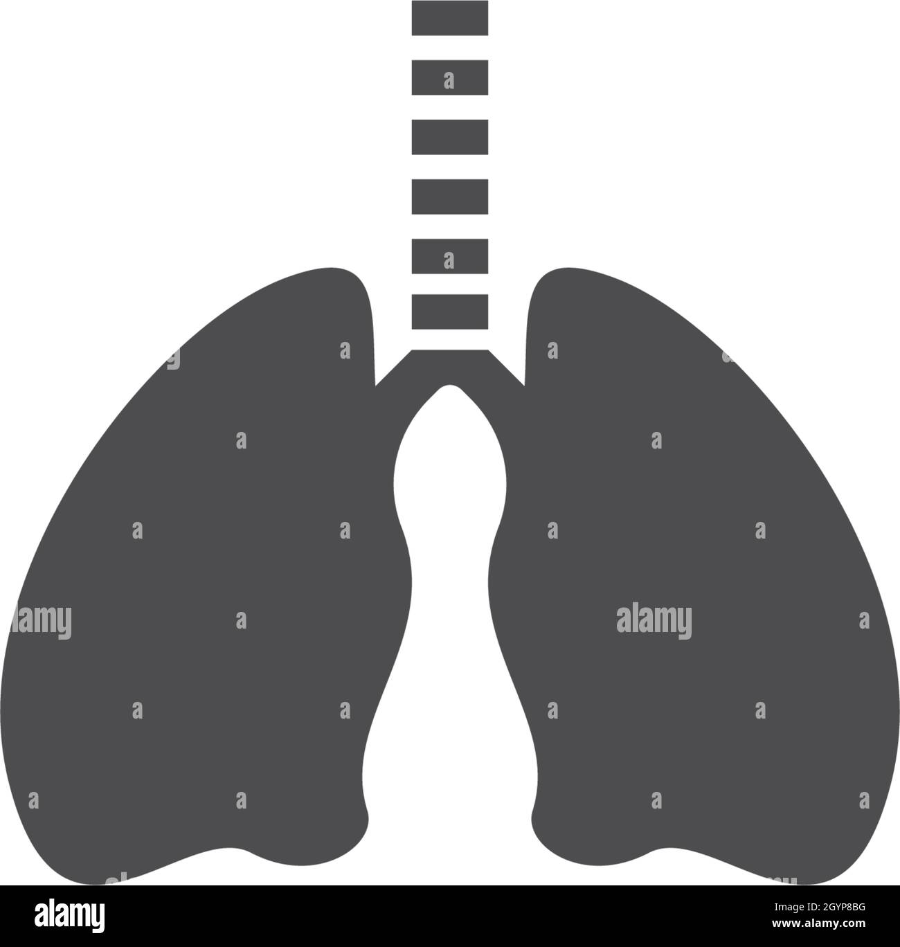 Lungs care logo vector template Stock Vector