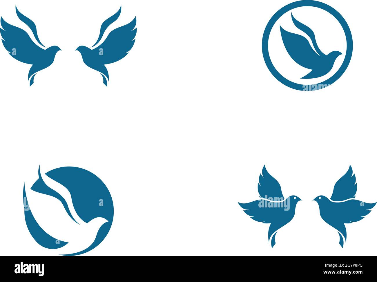 Bird Dove Logo Template vector Stock Vector Image & Art - Alamy