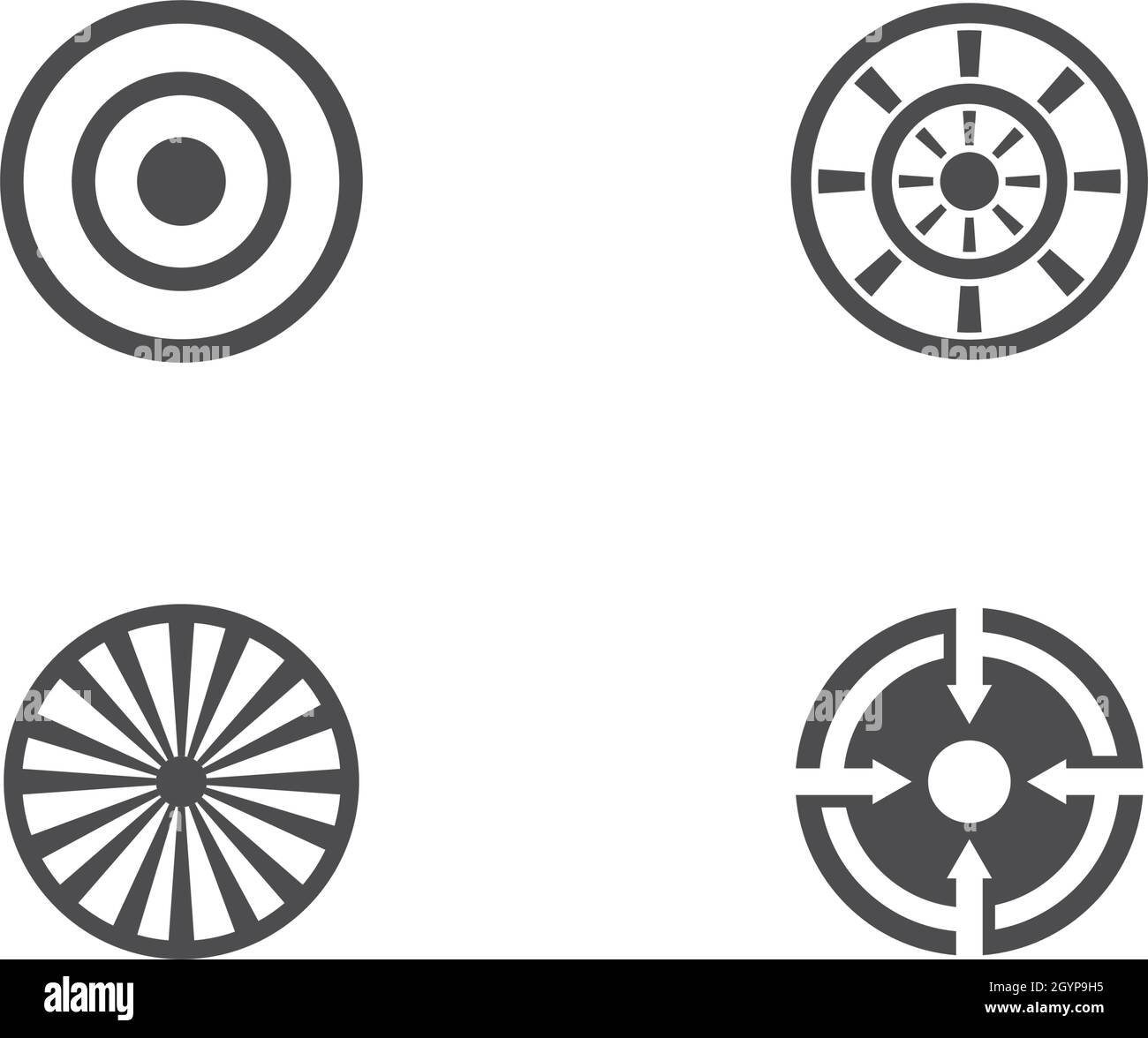 Target icon vector ilustration template Stock Vector
