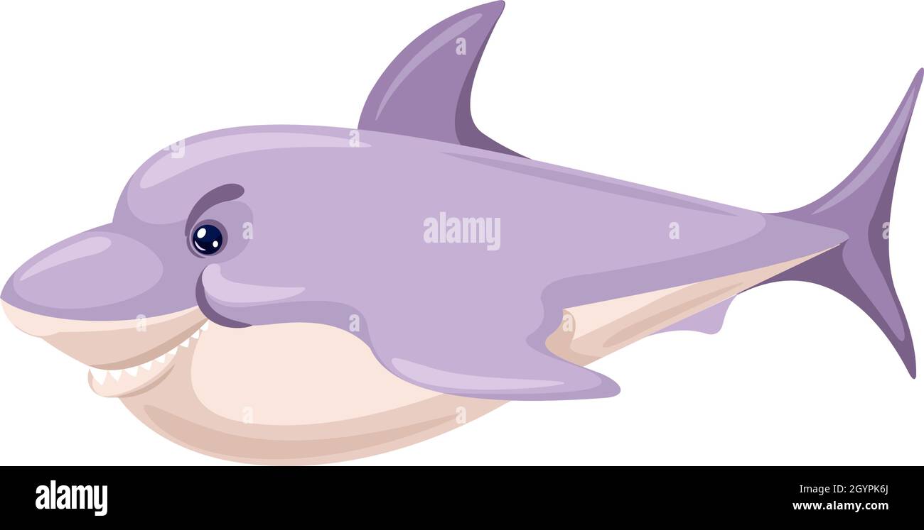 Cartoon shark, danger fish predator in sea and ocean. Vector ocean  predator, fish character in water, animal mascot illustration Stock Vector  Image & Art - Alamy