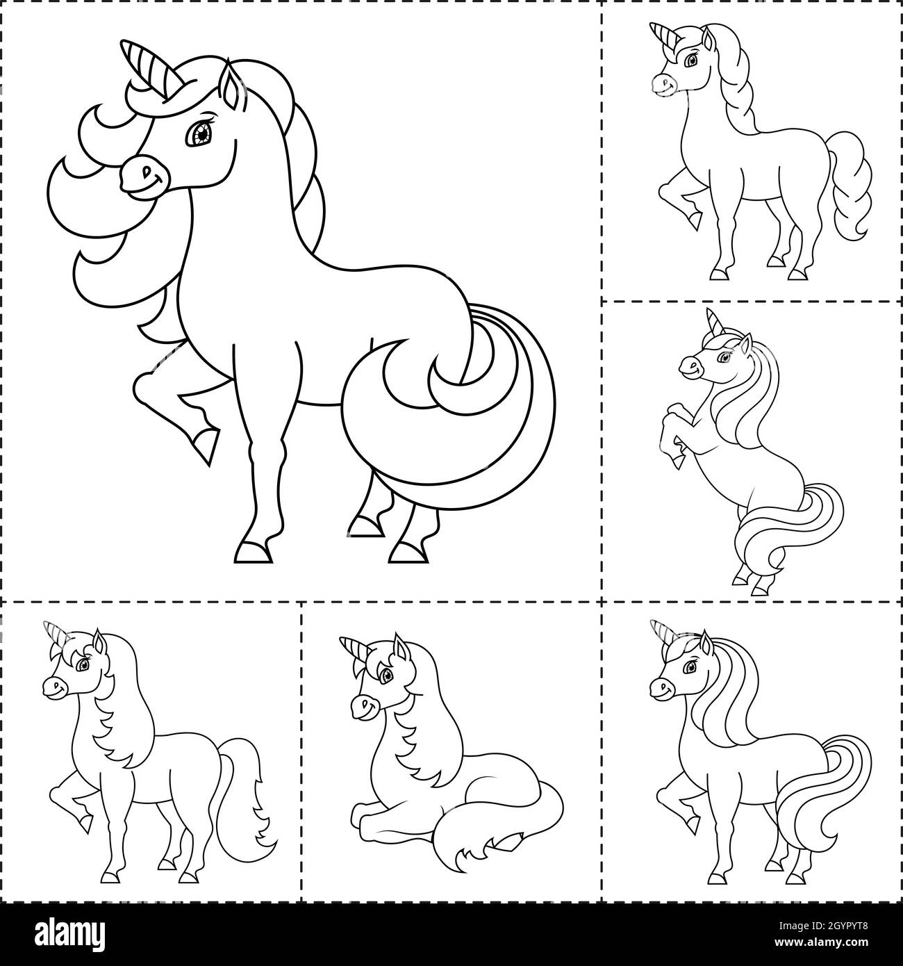 Coloring book page for kids. Cartoon style. Vector illustration ...