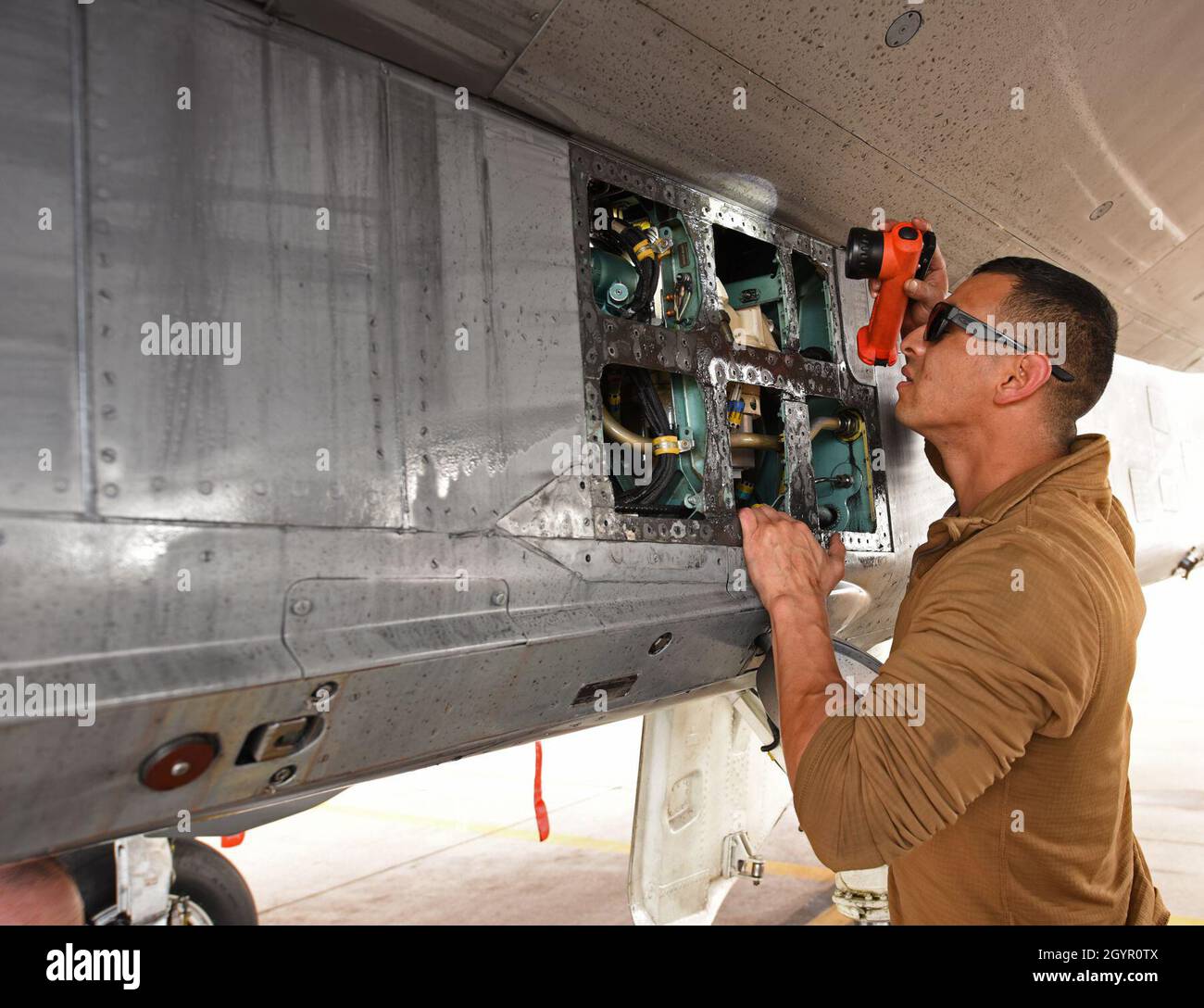 U.S. Air Force Staff Sgt. Michael Sanchez, an electrical and
