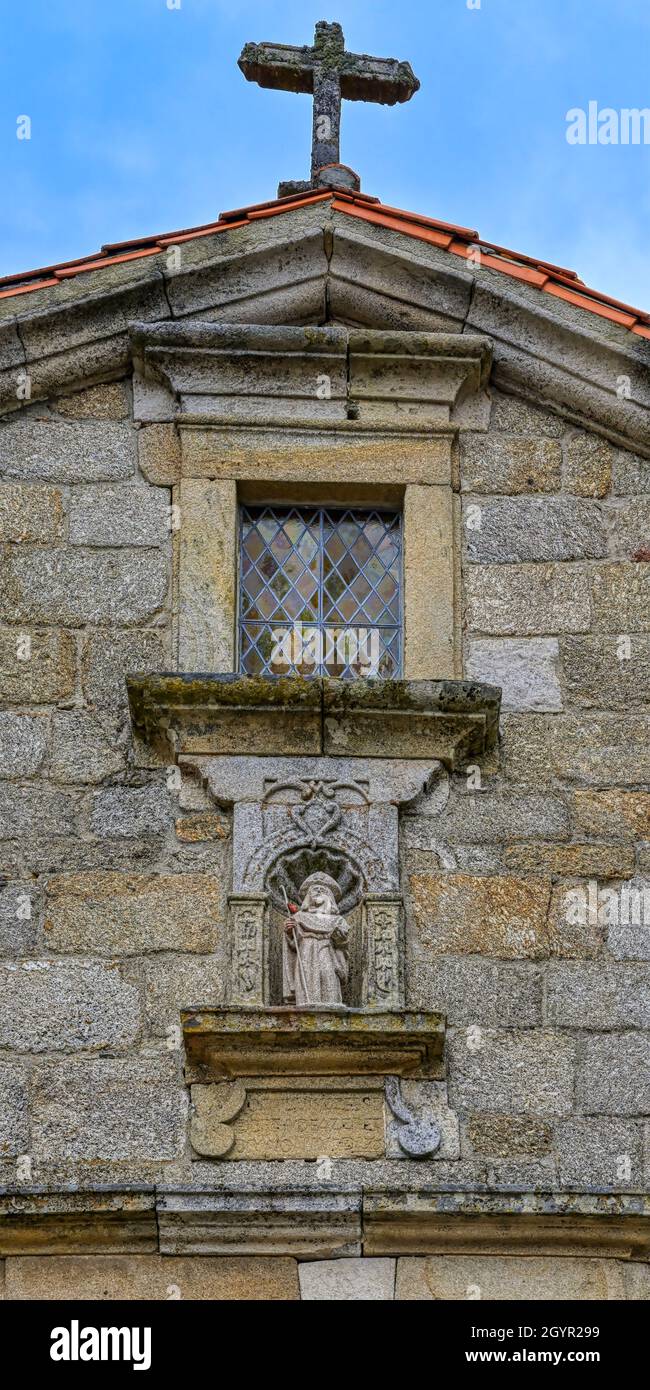 Santiago Church, Belmonte, Historic village around the Serra da Estrela, Castelo Branco district, Beira, Portugal Stock Photo