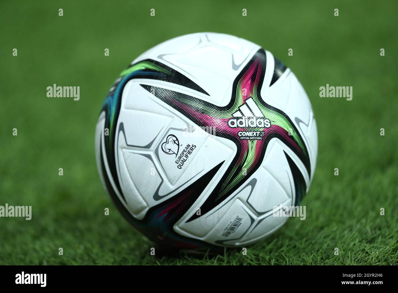 Kazan, Russia. 08th Oct, 2021. KAZAN, RUSSIA - OCTOBER 8: The official ball  during World Cup 2022 Qualifying match Russia v Slovakia at Ak Bars Arena  on October 8, 2021 in Kazan,